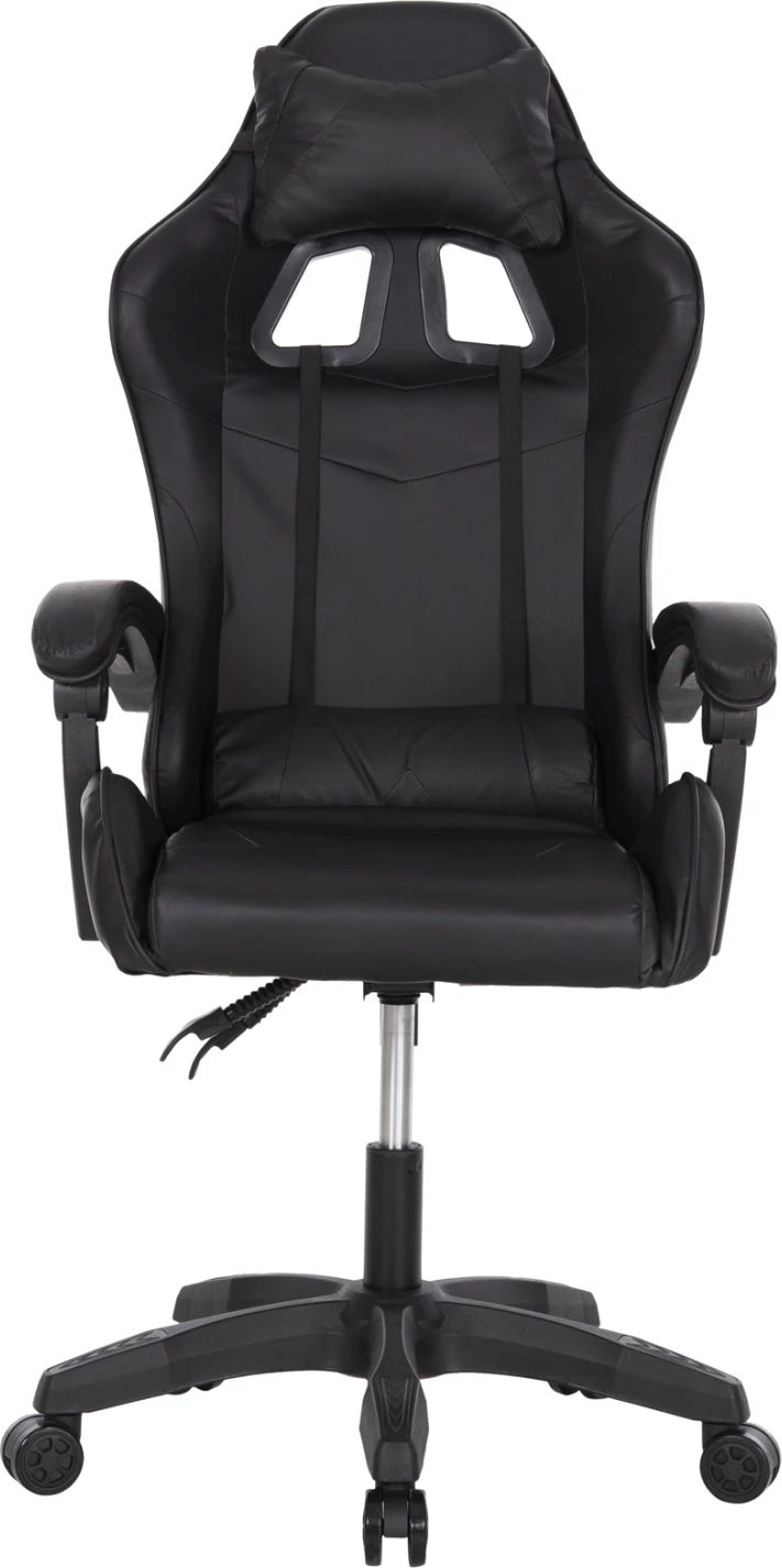 Karrige për lojëra MANCER FH1194, ngjyrë e zezë, PU-polipropilen, 59x69x125H cm