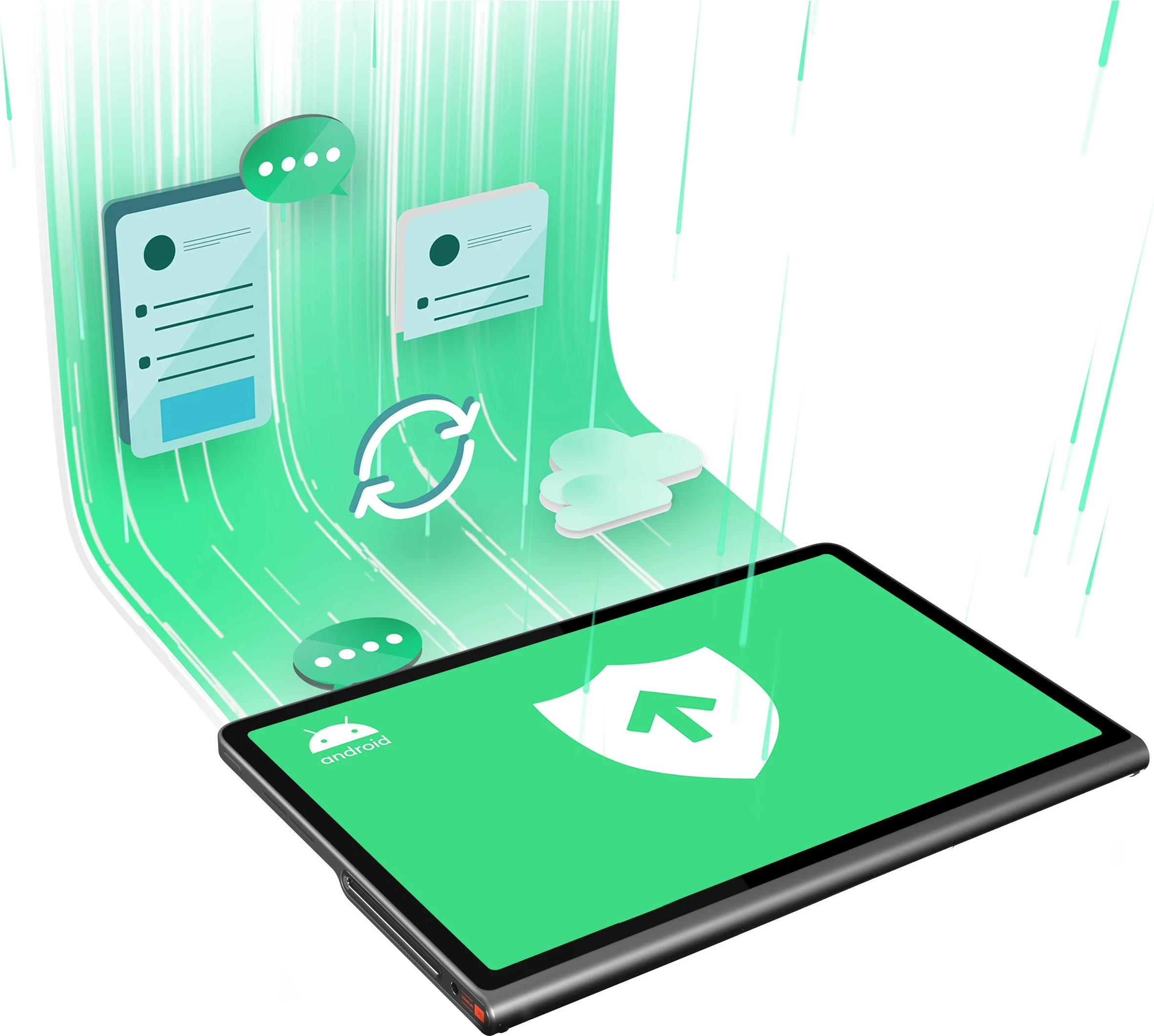 Tablet Lenovo Tab Plus 8GB 128GB luna grey me mbështjellës