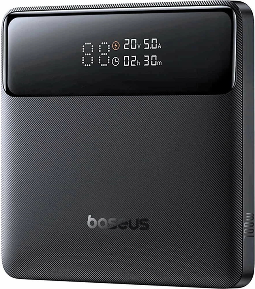 Powerbank Baseus Blade H1 20000mAh 100W me ekran, 2x USB-C/2x USB-A, zi