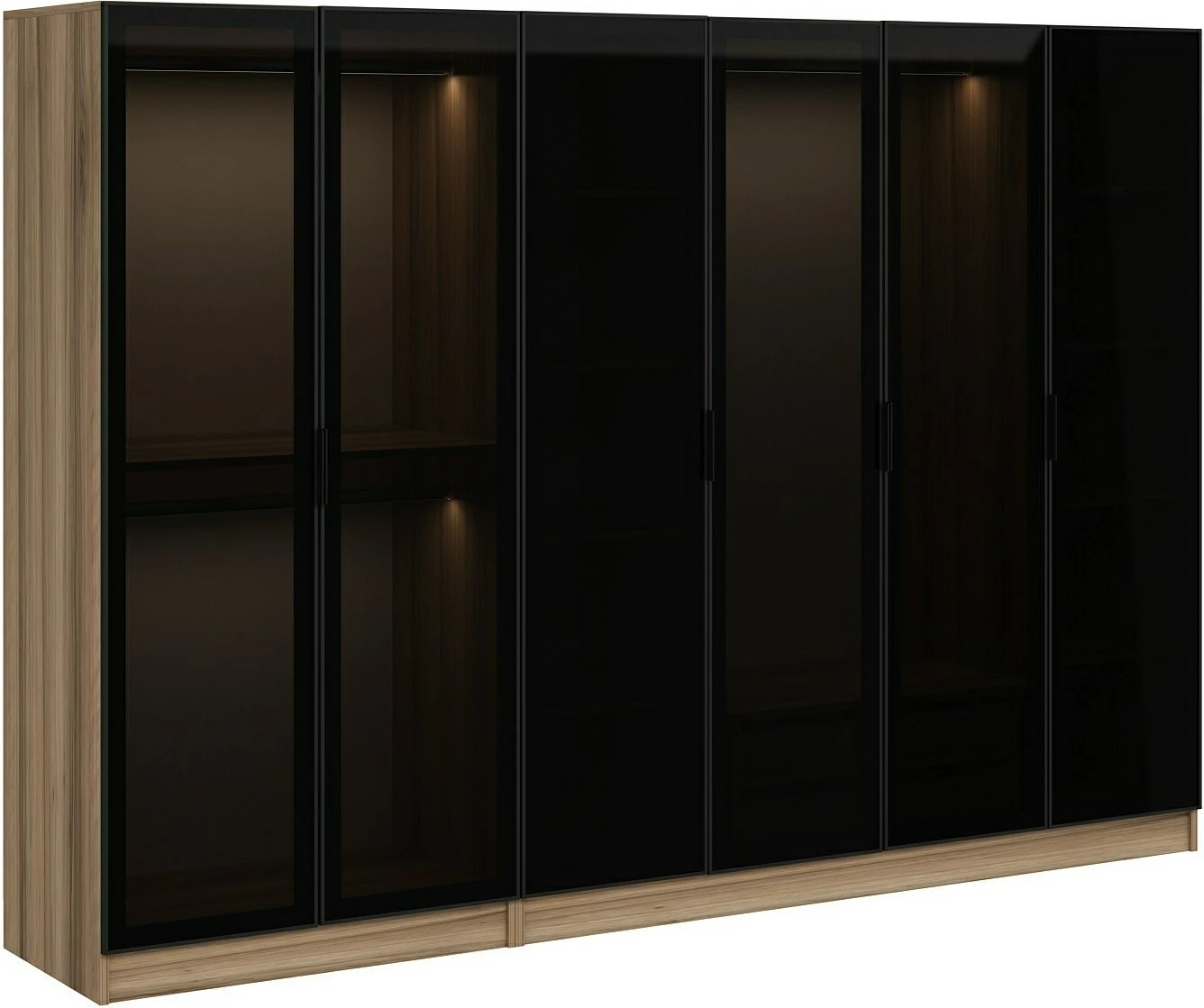 Dollap Skye Decor, ngjyrë fume, 270x210x52cm, 8 pjesë