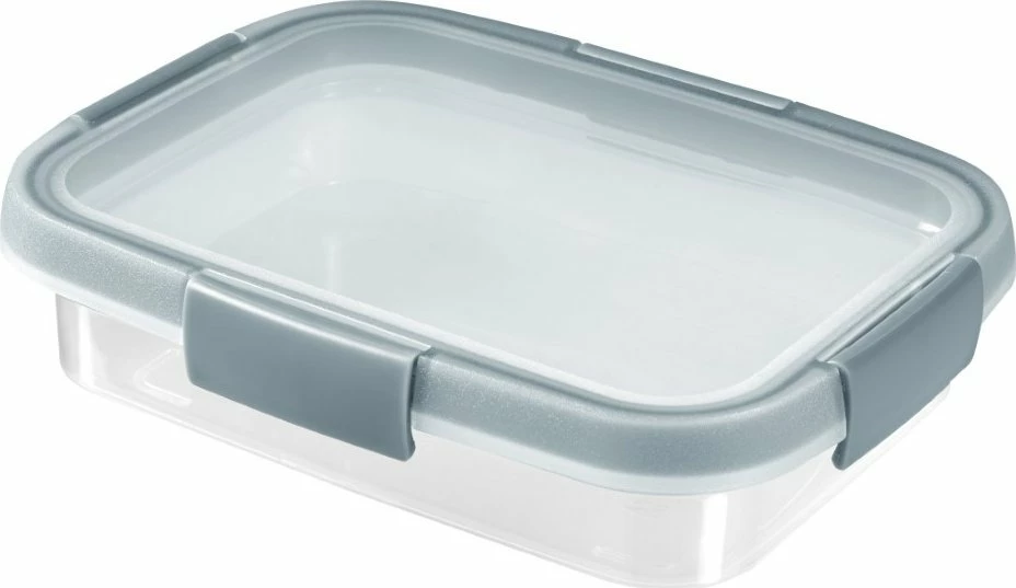 Kuti ushqimi Curver Smart Fresh Eco 0.7L, me kapëse mbyllëse hermetike, për mikrovalë, blu-transparente, 1 copë