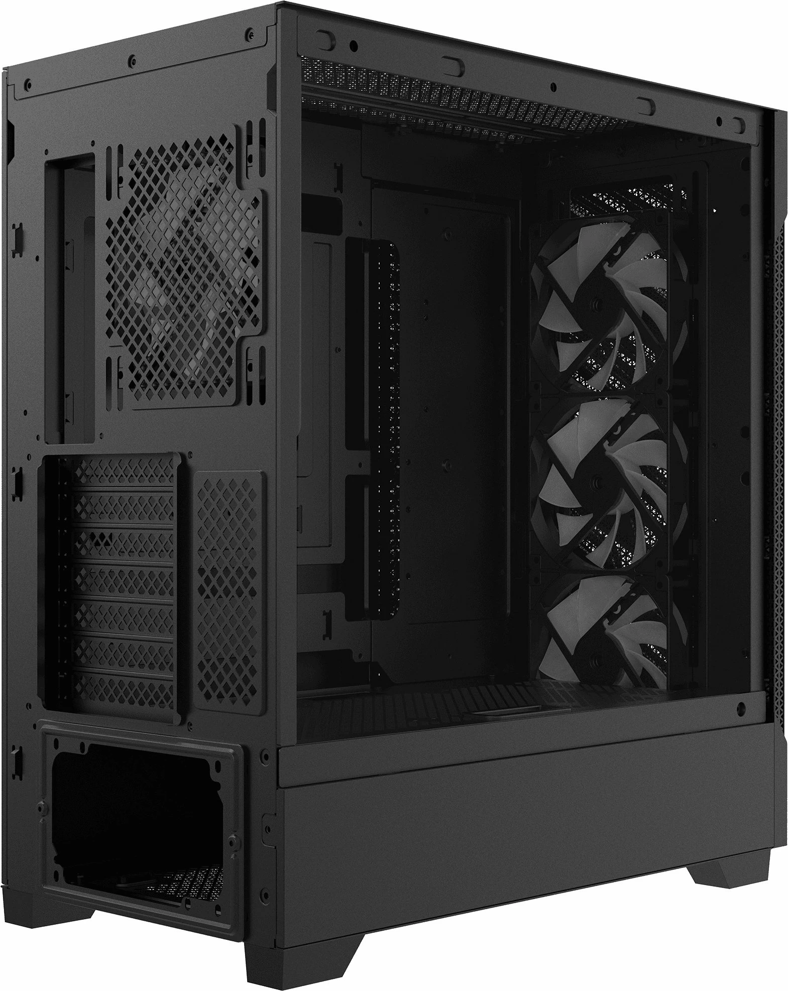 Kasë XPG Starker Air BTF ARGB (STARKERAIRBTFMTA-BKCWW) Midi Tower ATX/E-ATX, USB-C, 4x 120mm ARGB fan, e zezë