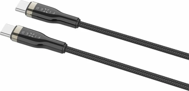 Kabllo USB-C/USB-C Fixed FIXDB-CC2-BK 2 m 100 W, e zezë