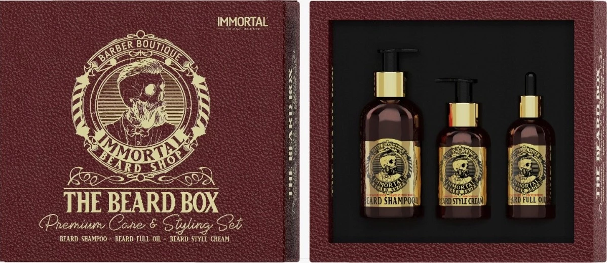 Set për mjekërr IMMORTAL, 3-në-1