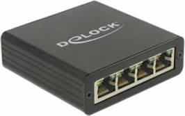 Adapter rrjeti USB 3.0 DeLOCK 62966, 4x Gigabit LAN, kabllo 0.8 m, i zi