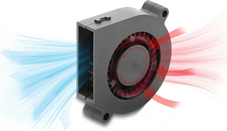 Ventilator ftohës radial DeLOCK 12V DC 60x60x15mm, 3-Pin, zi