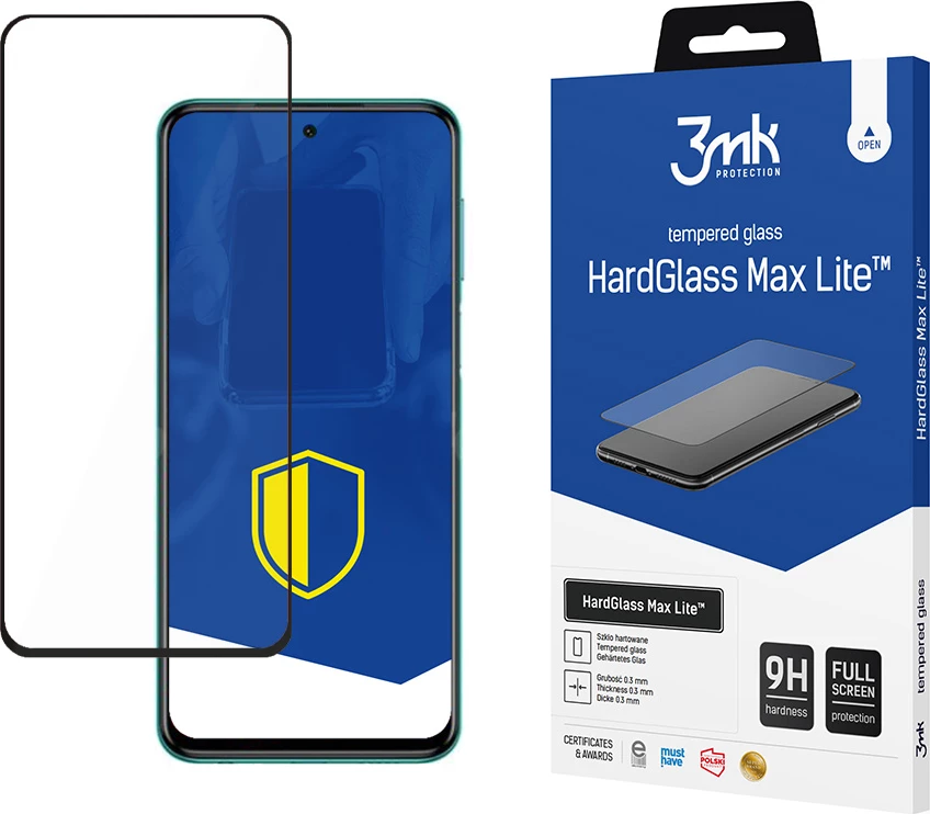 Xham mbrojtës 3mk HardGlass Max Lite për Xiaomi Redmi Note 9S