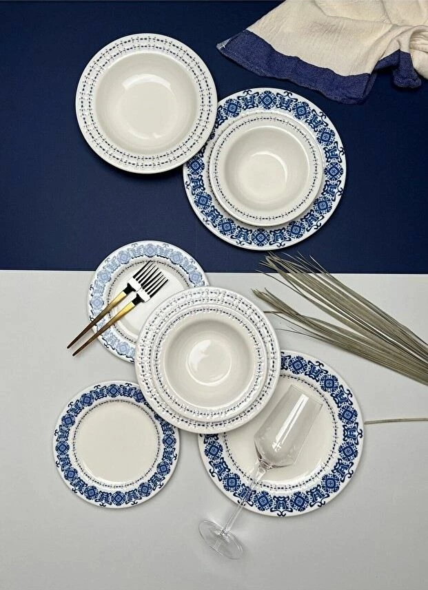 Set enësh për drekë, 16 copë, Hermia Concept, BNS16YKPRS1020