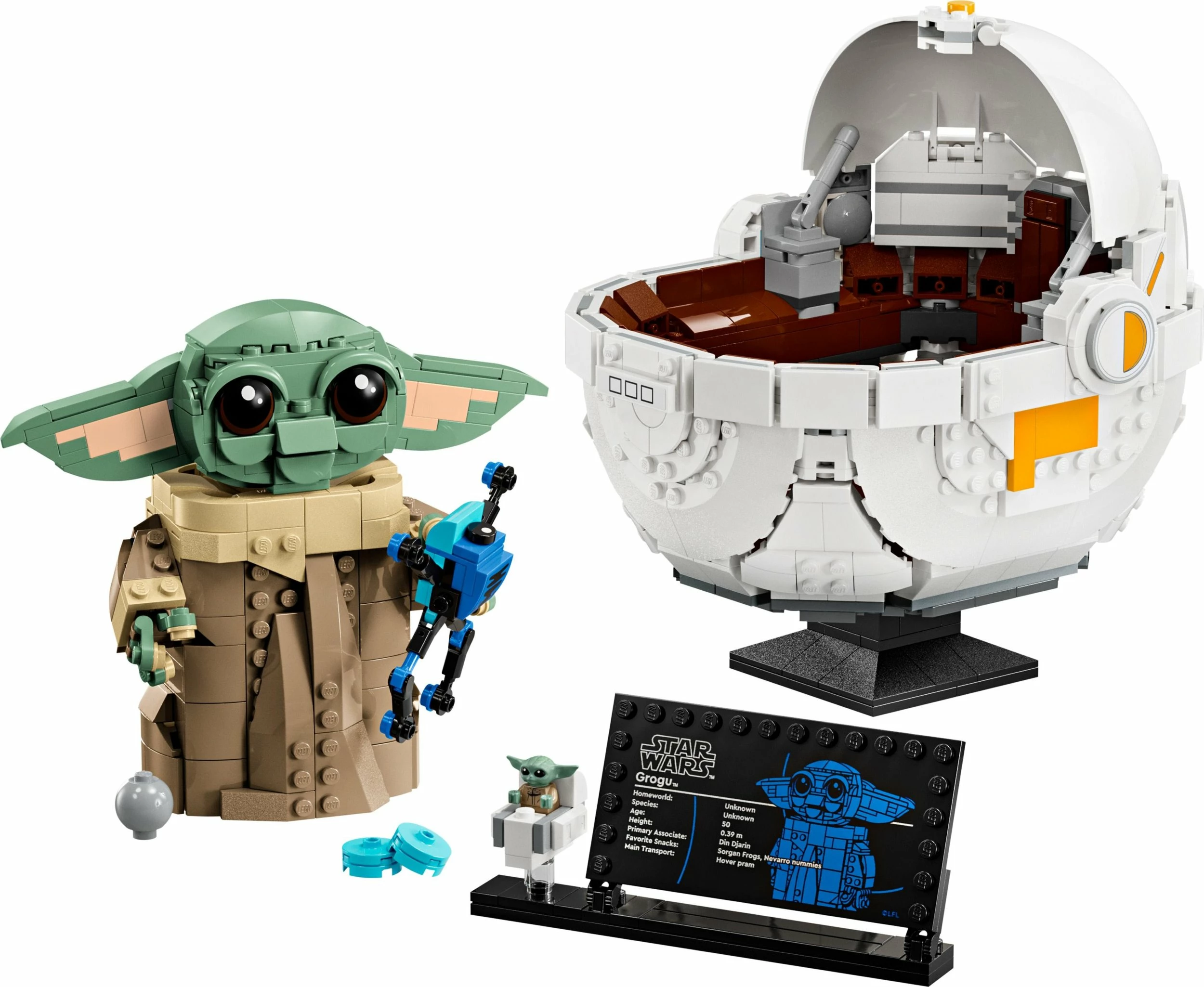 Set LEGO Star Wars Grogu™ in a Stroller 75403, 1048 copë, për 10+ vjet