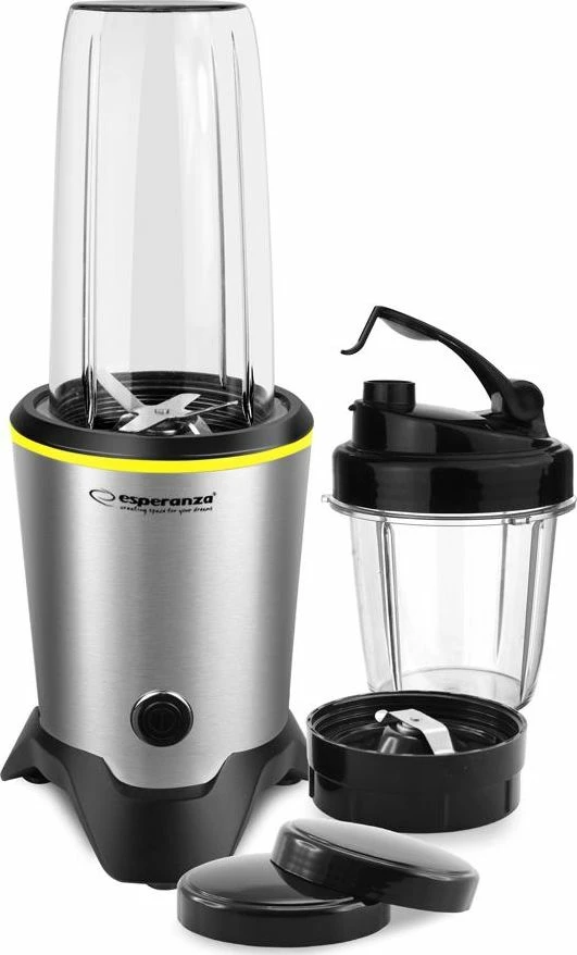 Blender Esperanza EKM028, 1000W, 1L, zi/argjendtë, set me 2 gota