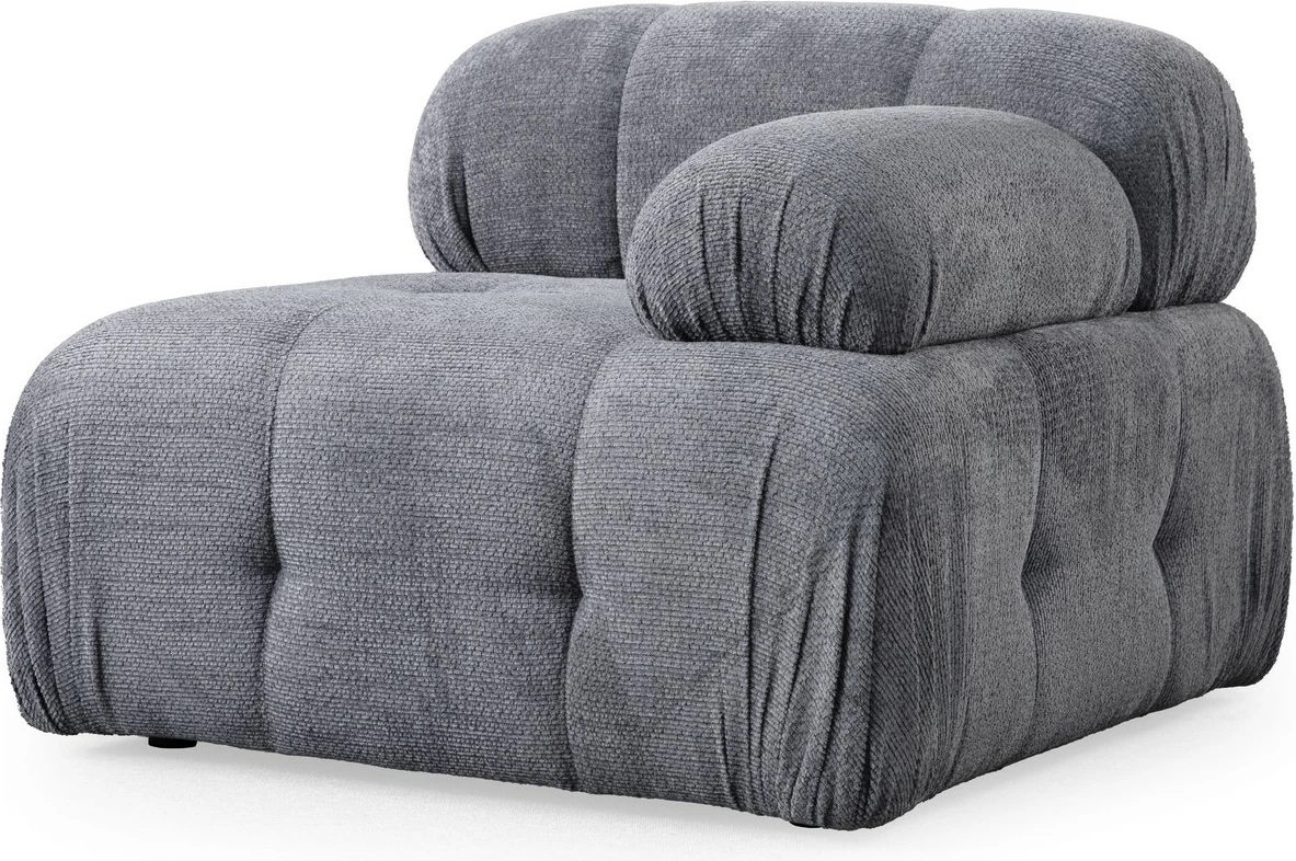 Divan treshe Atelier del Sofa, Petite 3, ngjyrë gri