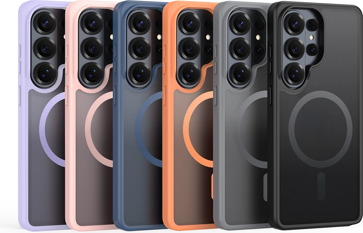 Mbështjellës Dux Ducis Yind për Samsung Galaxy S26 Ultra, MagSafe (38 magnet), PC+TPU, i zi