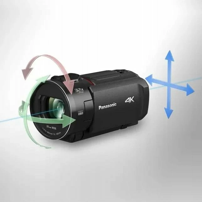Kamerë video 4K Panasonic HC-VX3E-K, 24x zoom optik, 25mm wide, LCD 3.0" touch, 5-akshe OIS, microSD, USB-C/HDMI, e zezë