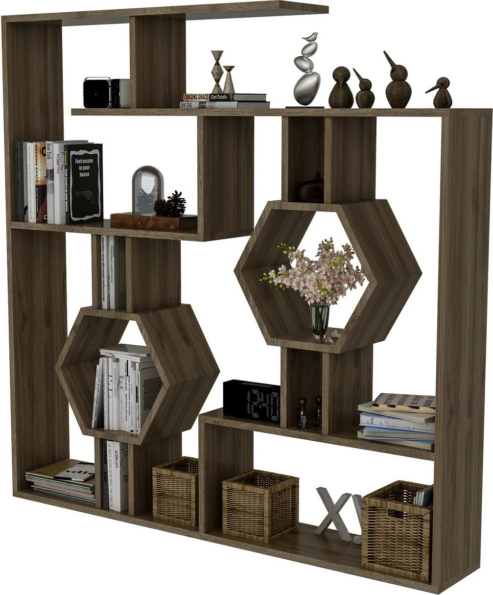 Raft librash Hanah Home Tamara, ngjyrë arre