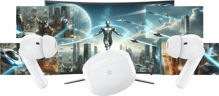 Kufje wireless Giewont, të bardha