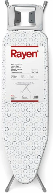 Dërrasë hekurosjeje Rayen Basic 613391, 113 x 34 cm, bardhë/gri