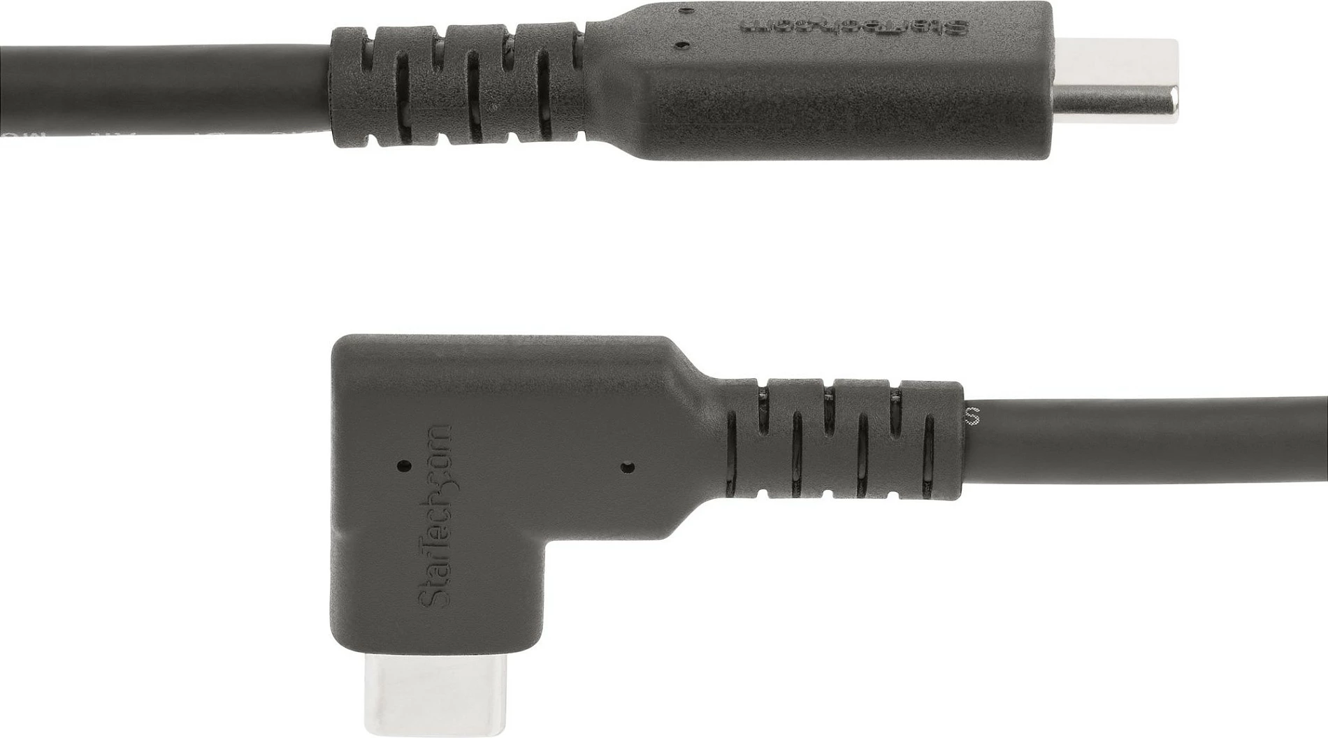 Kabl USB-C StarTech 2m, USB 3.2 Gen1 5Gbps, 100W PD, 4K 60Hz, me lidhës të kënduar, i zi