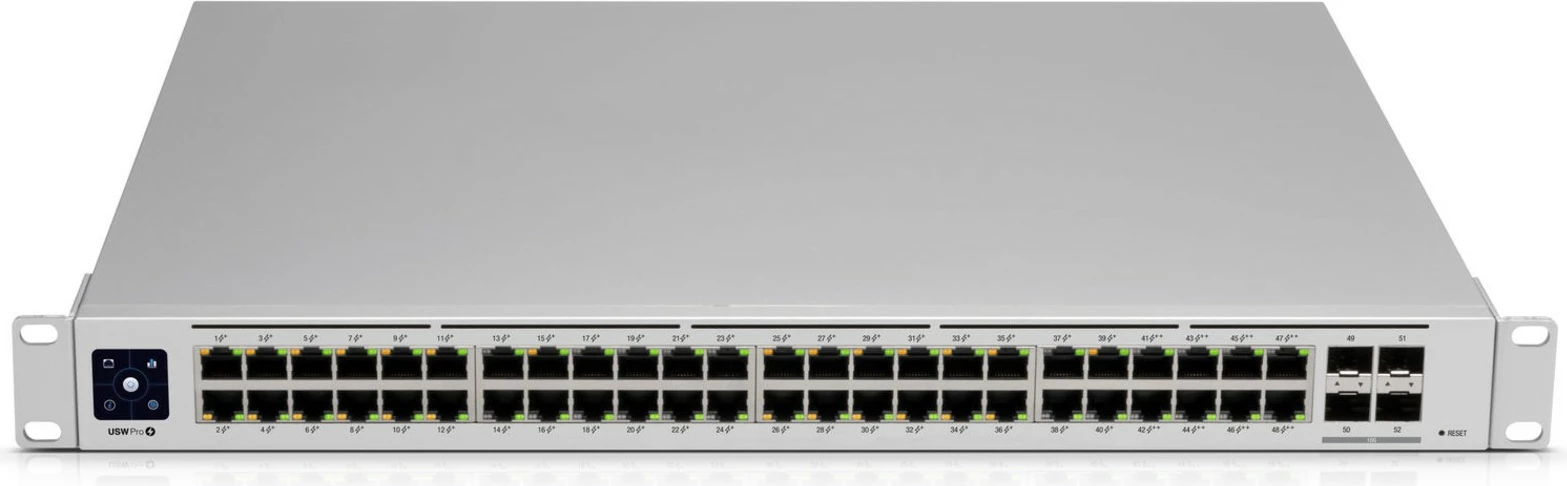 Switch Ubiquiti UniFi USW-PRO-48, Managed, L2/L3, Gigabit Ethernet (10/100/1000), Rack mounting, 1U, Argjendtë