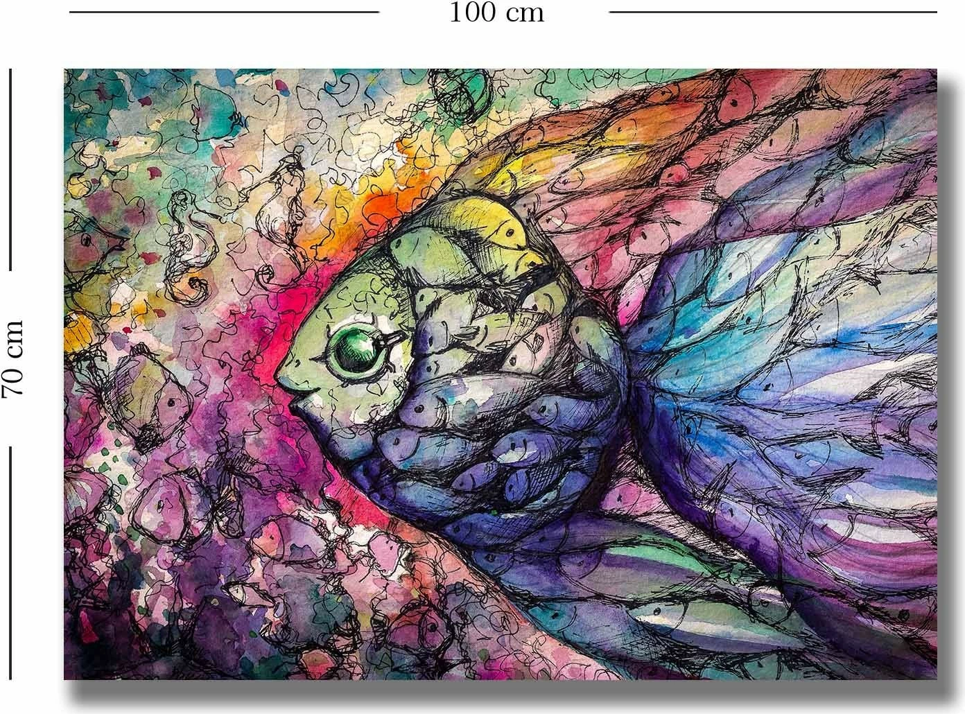 Pikturë dekorative në kanavacë, shumëngjyrëshe, Wallity 701002021C-016, 70x100cm