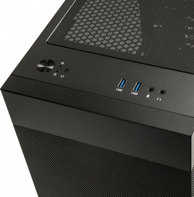 Kasë Lian Li LANCOOL 205M Mesh Micro Tower për Micro-ATX/Mini-ITX, 2x140mm ARGB fan, e zezë