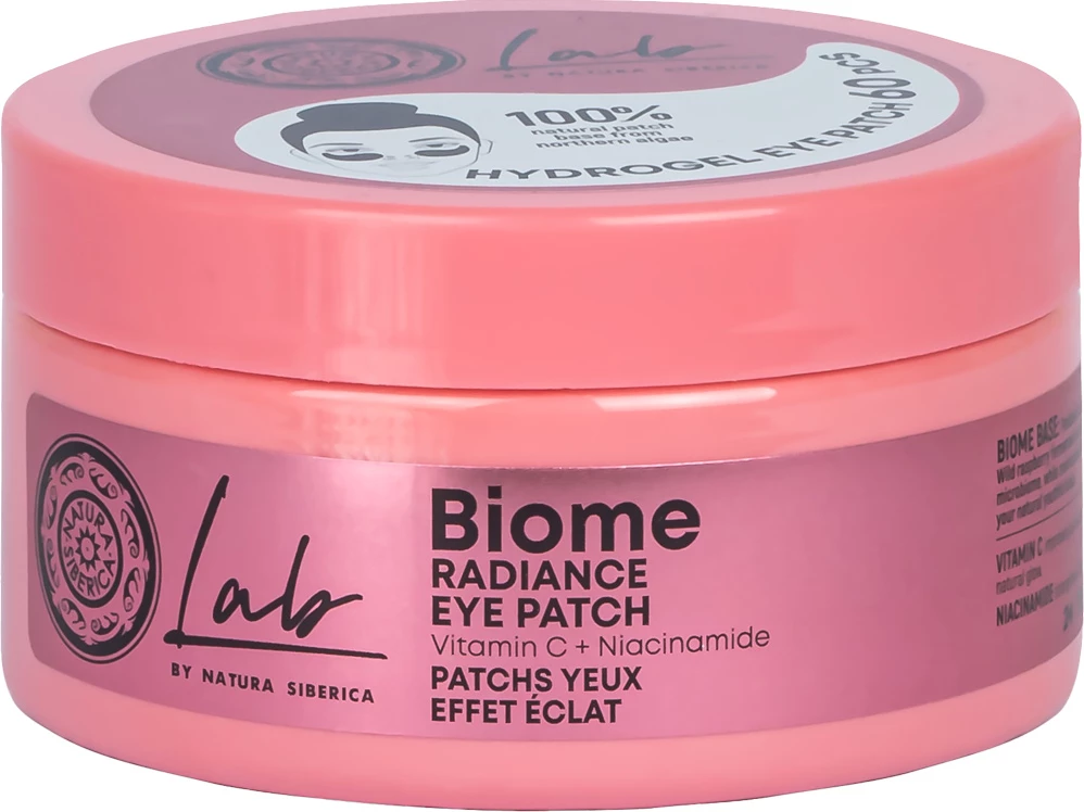 Patches për nën sy për femra Natura Siberica Lab Biome Brightening, 60 copë