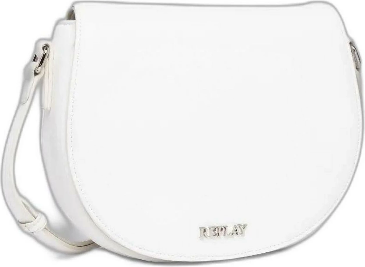 Çantë krahu për femra Replay FW3586.000.A0420A, e bardhë