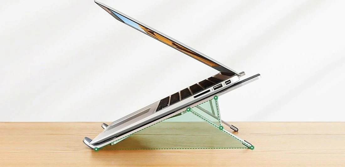 Mbajtëse laptopi Ugreen LP451 8-17\" alumin, e palosshme, me rregullim këndi, argjend