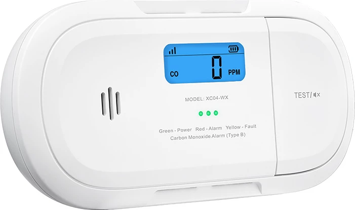 Detektor monoksidi karboni (CO) X-Sense XC04-WX me Wi‑Fi 2.4 GHz, sensor elektrokimik, ekran LCD, alarm ≥85 dB