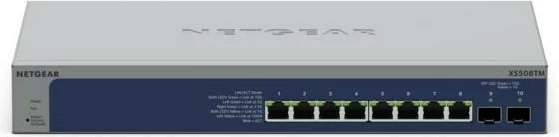 Switch NETGEAR XS508TM, Managed, 8x10G, 2xSFP+, gri