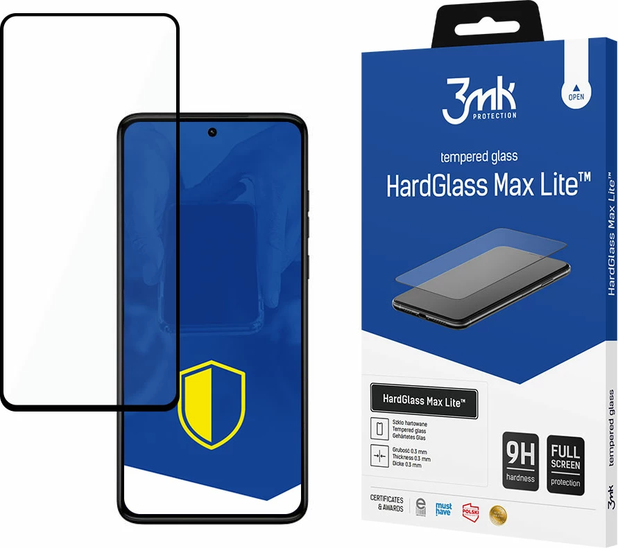 Xham mbrojtës Motorola Moto G84 5G 3mk HardGlass Max Lite, i zi