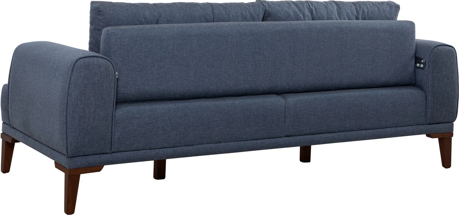 Set divanësh Atelier del Sofa, Vina, ngjyrë kaltër e errët, dru arre