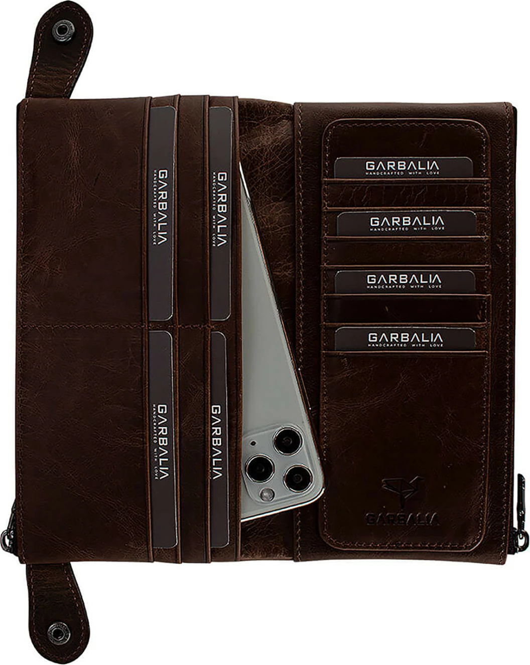 Portofol unisex Zoozie Bags, ngjyrë kafe, Roosevelt