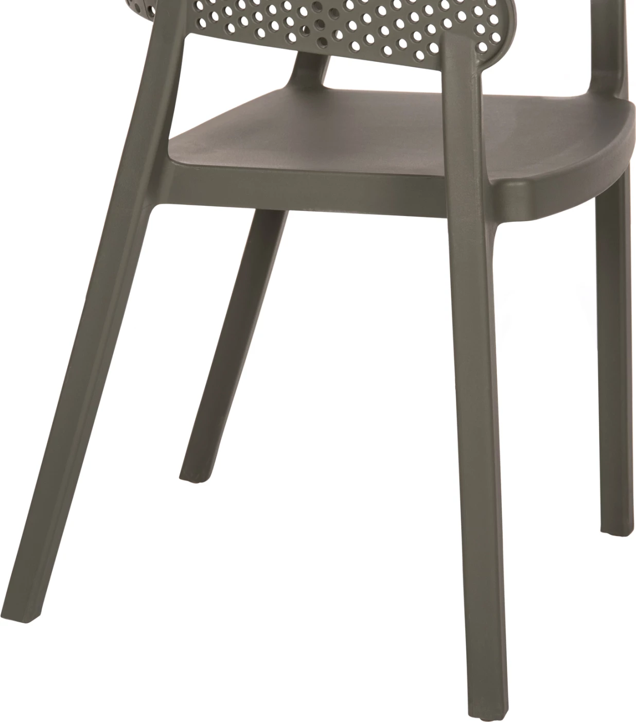 Karrige polipropileni e perforuar FH5941.07 ngjyrë ulliri e errët 53,5x50,5x73Hcm