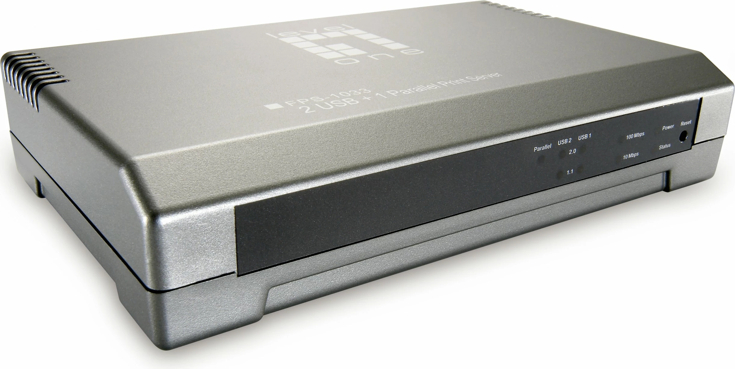 Print server LevelOne FPS-1033, 2 x USB, 1 x Parallel, Gri