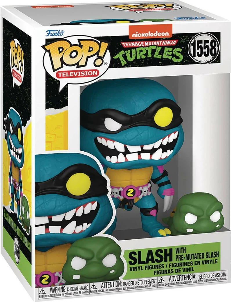 Figurinë koleksionuese Funko Pop! Funko Teenage Mutant Ninja Turtles Slash & Pre-Mutated Slash 2-pack