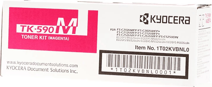 Toner, Kyocera, TK-590M (1T02KVBNL0), 5000 faqe, standard, magenta