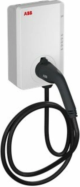 Stacion karikimi për vetura elektrike ABB Terra AC W22-G5-RC-V2-0, gri/zi