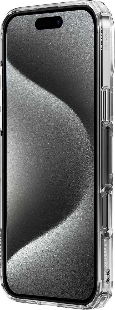 Mbështjellës Nillkin Nature Pro për iPhone 16 Pro, transparent dhe bardhë