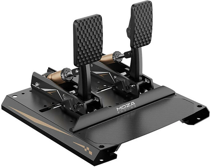 Pedale sim racing Moza Racing CRP2 RS066, set gaz/fren, të zeza