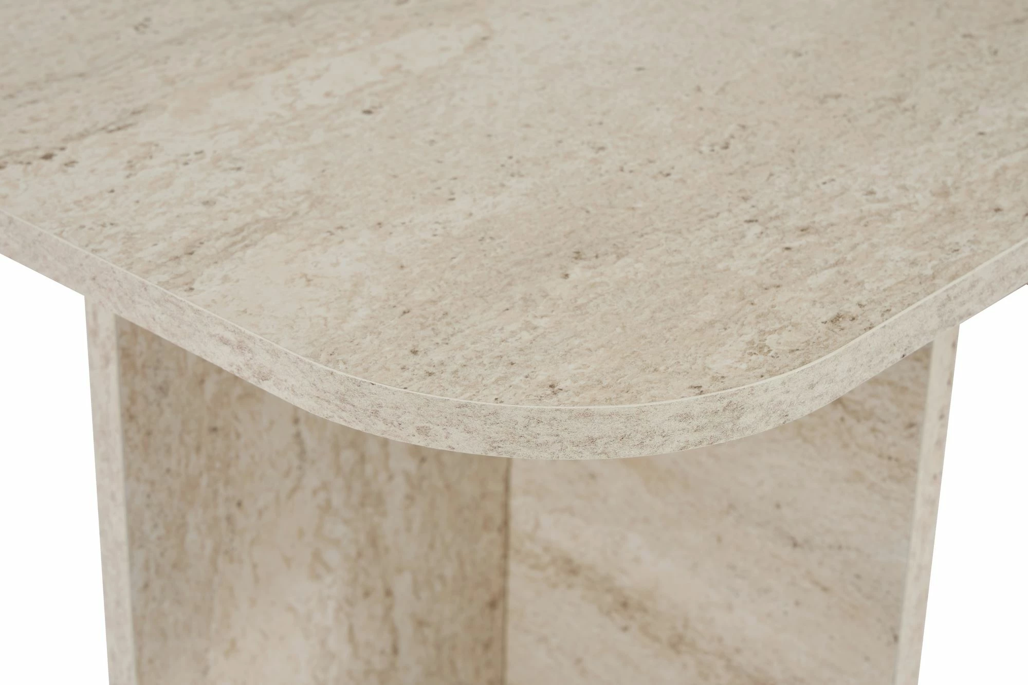 Tavolinë kafeje Nordure, Akira, ngjyrë travertine