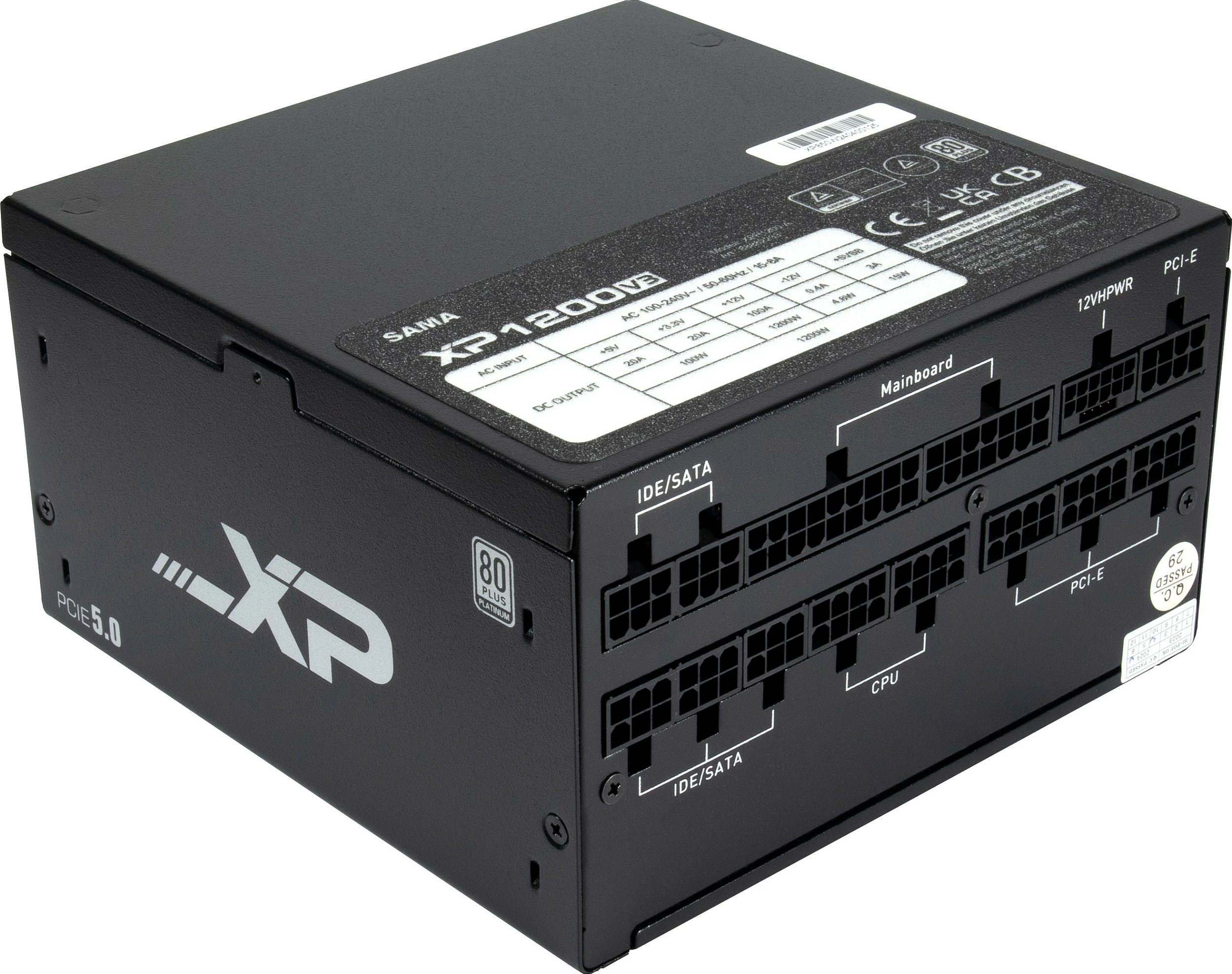 Furnizues energjie Inter-Tech SAMA XPH-1200A, 1200W, modular, 12-pin GPU, 3x PCIe, i zi