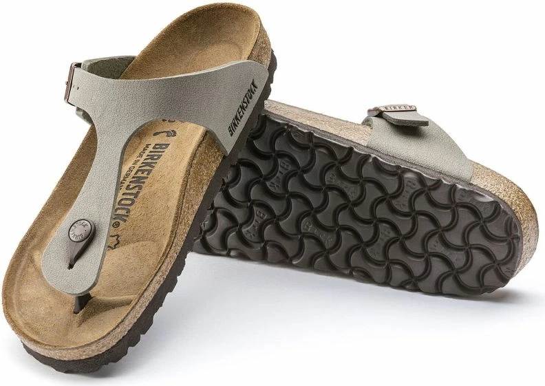 Flip-flops femra Birkenstock, gri-bezhë