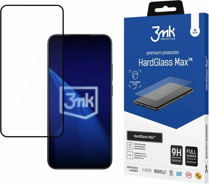 Mbrojtës ekrani 3mk HardGlass Max për Xiaomi Redmi Note 15 Pro 5G, i zi