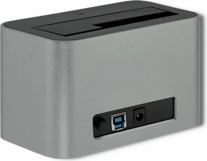 Stacion docking Qoltec HDD/SSD 2.5/3.5 SATA USB 3.0, argjendtë