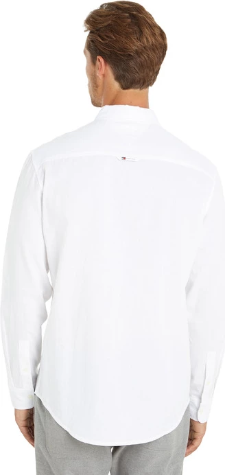 Këmishë për meshkuj Tommy Hilfiger Jeans, e bardhë