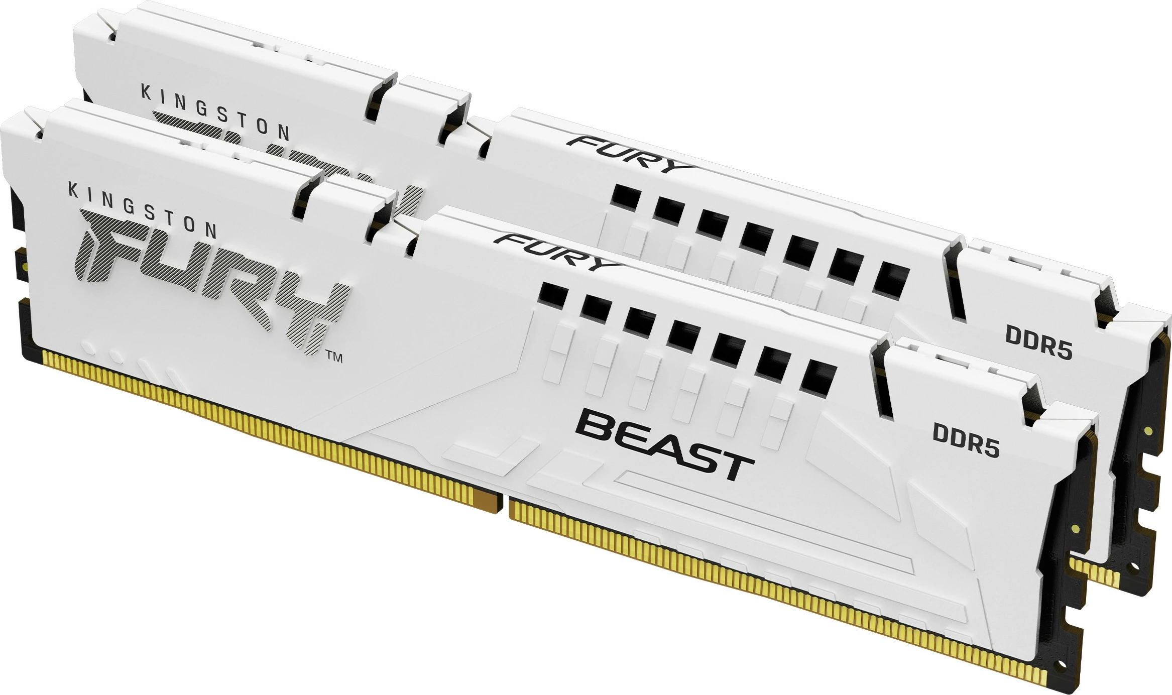 RAM Memorje Kingston FURY Beast 32GB (2x16GB) DDR5 6000MT/s CL30, e bardhë