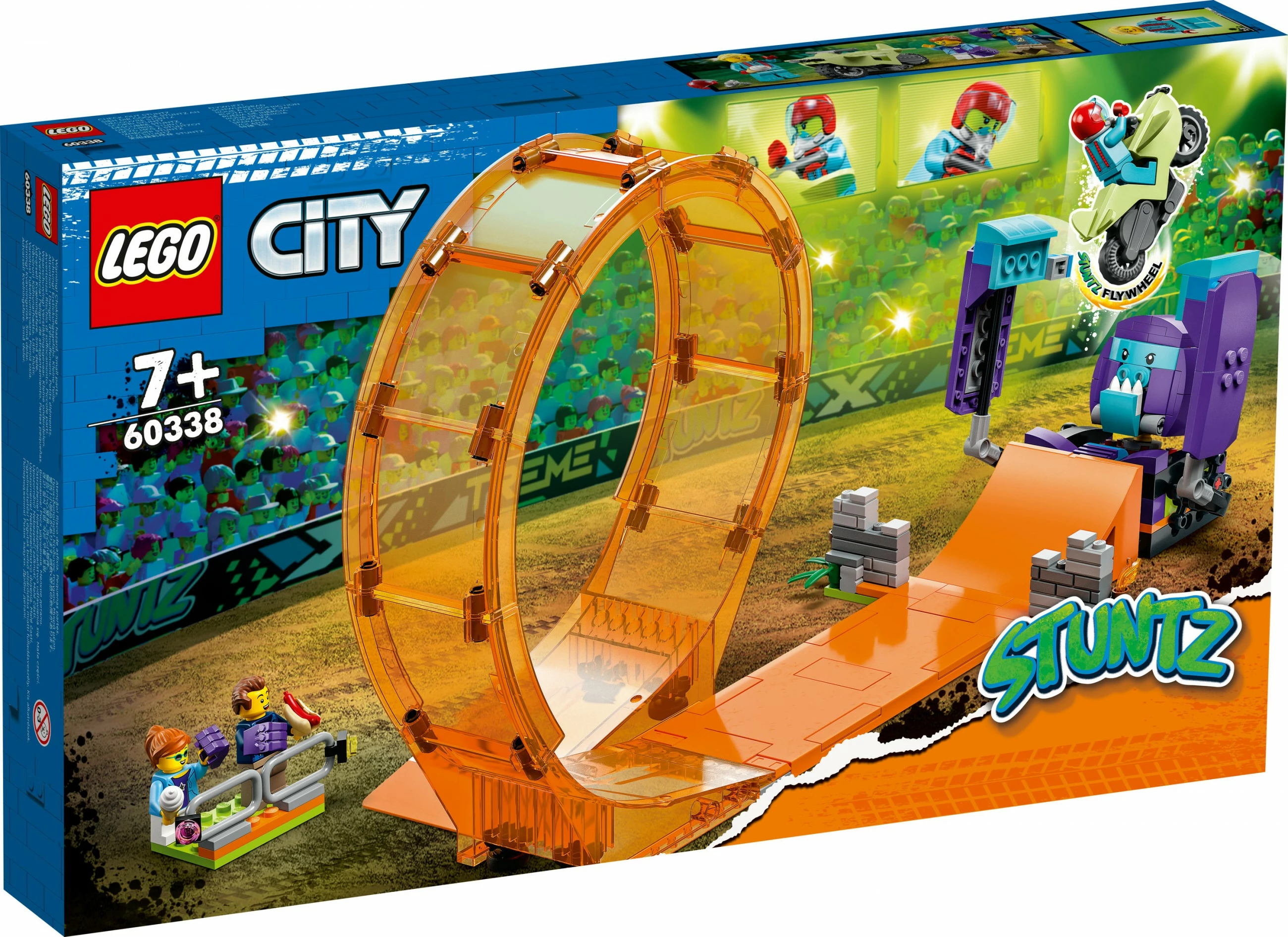 Set ndërtimi LEGO City Smashing Chimpanzee Stunt Loop, 226 pjesë, Multingjyrësh