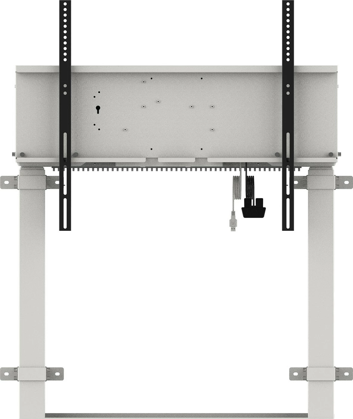Mbajtëse dyshemeje elektrike për ekran iiyama Pylon, VESA 800x600, deri 120kg, 55-98", e bardhë