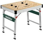Tavolinë pune Metabo MWB 100, e palosshme, rregullim lartësie 80-100 cm, 710 mm, bezhë/metalik