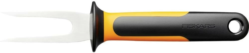 Pirun peshku Fiskars Functional Form 1057547, teh 7 cm, gjatësi 19.3 cm, çelik inox me dorezë plastike, e zezë/portokalli/argjend